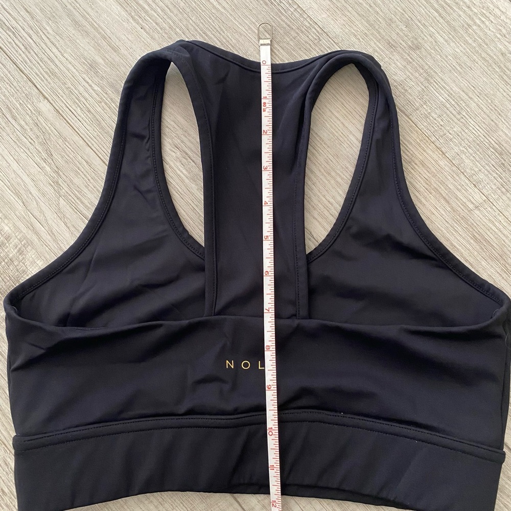 Noli Core Bra BLACK Yoga Performance Athletic T-Back Athleisure - Size Medium - Picture 5 of 6